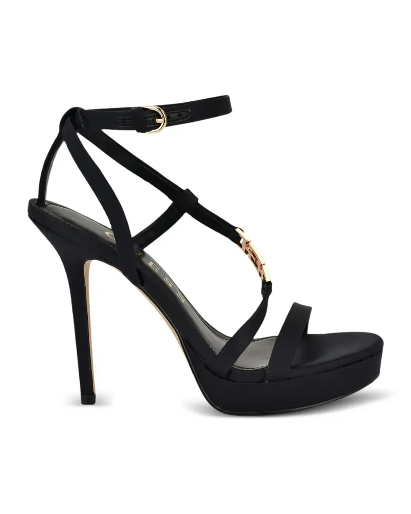 Guess Lucier Sandalen mit Logo - Schwarz Schwarz