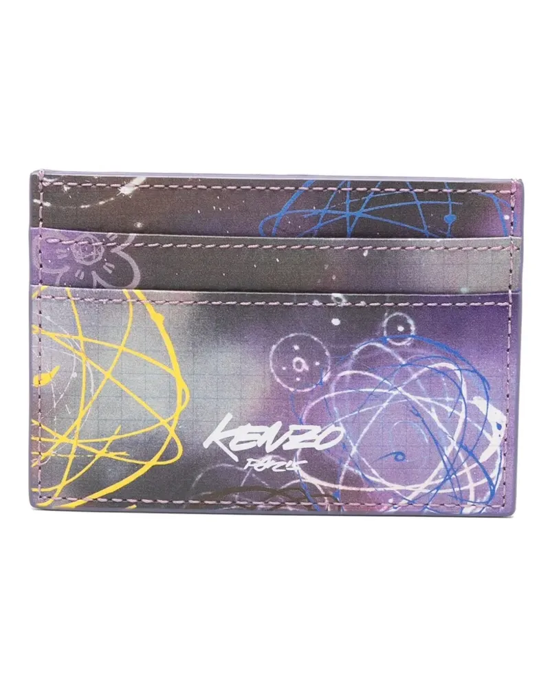 Kenzo graphic-print cardholder - Violett Violett