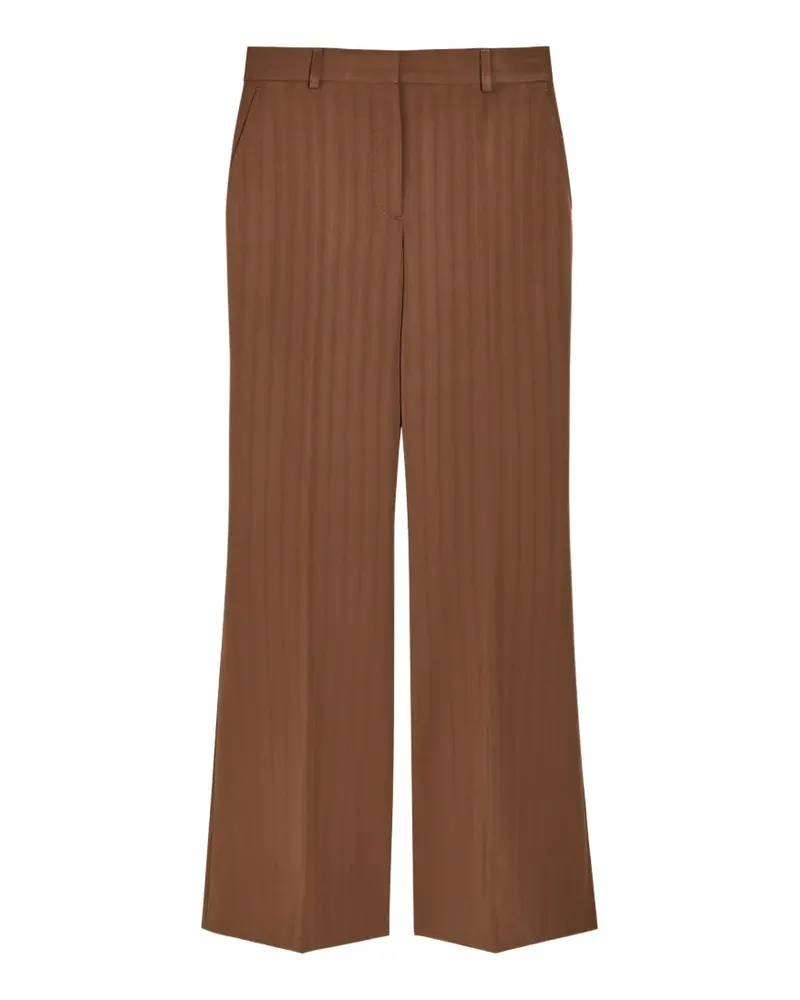 Stella McCartney herringbone-pattern trousers - Braun Braun