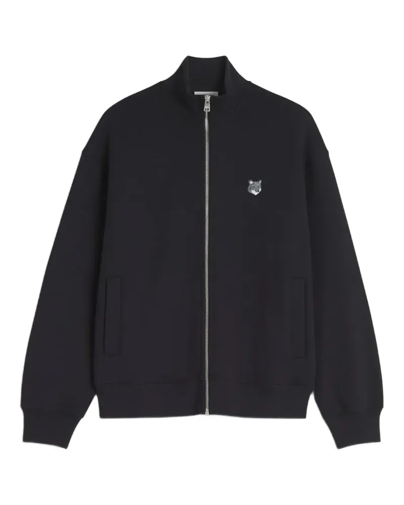 Kitsuné Fox Head zip-up sweatshirt - Schwarz Schwarz