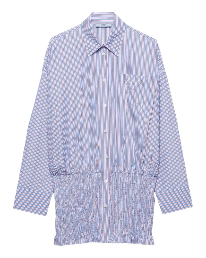 Prada Gestreiftes Hemd - Blau Blau