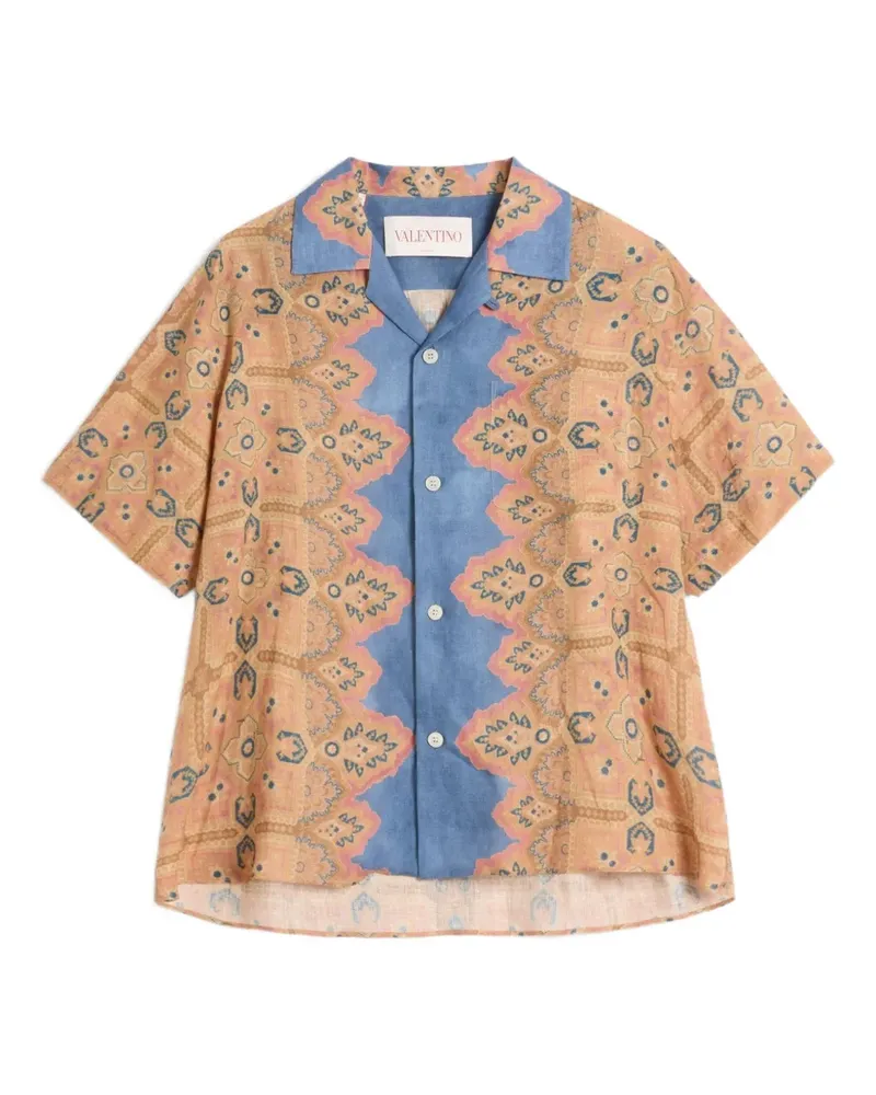 Valentino Garavani Bowlinghemd mit Voyage Imaginaire-Print - Braun Braun