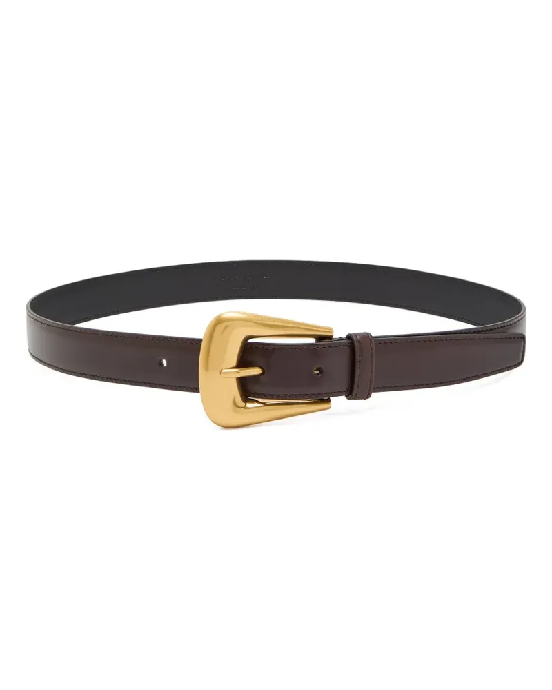 Saint Laurent Folk buckle belt - Braun Braun