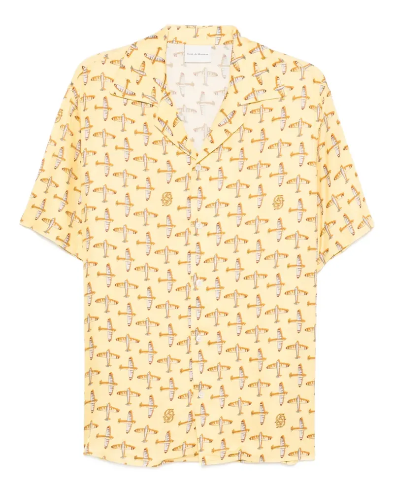 Drôle de Monsieur Skyline Hemd - Gelb Gelb