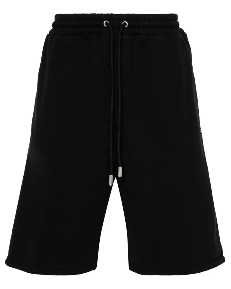 OFF-WHITE Shorts mit diagonalen Streifen - Schwarz Schwarz