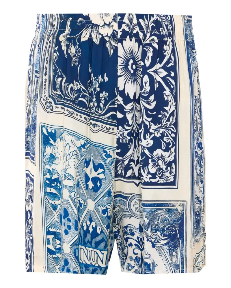 IH NOM UH NIT elasticated printed shorts - Blau Blau