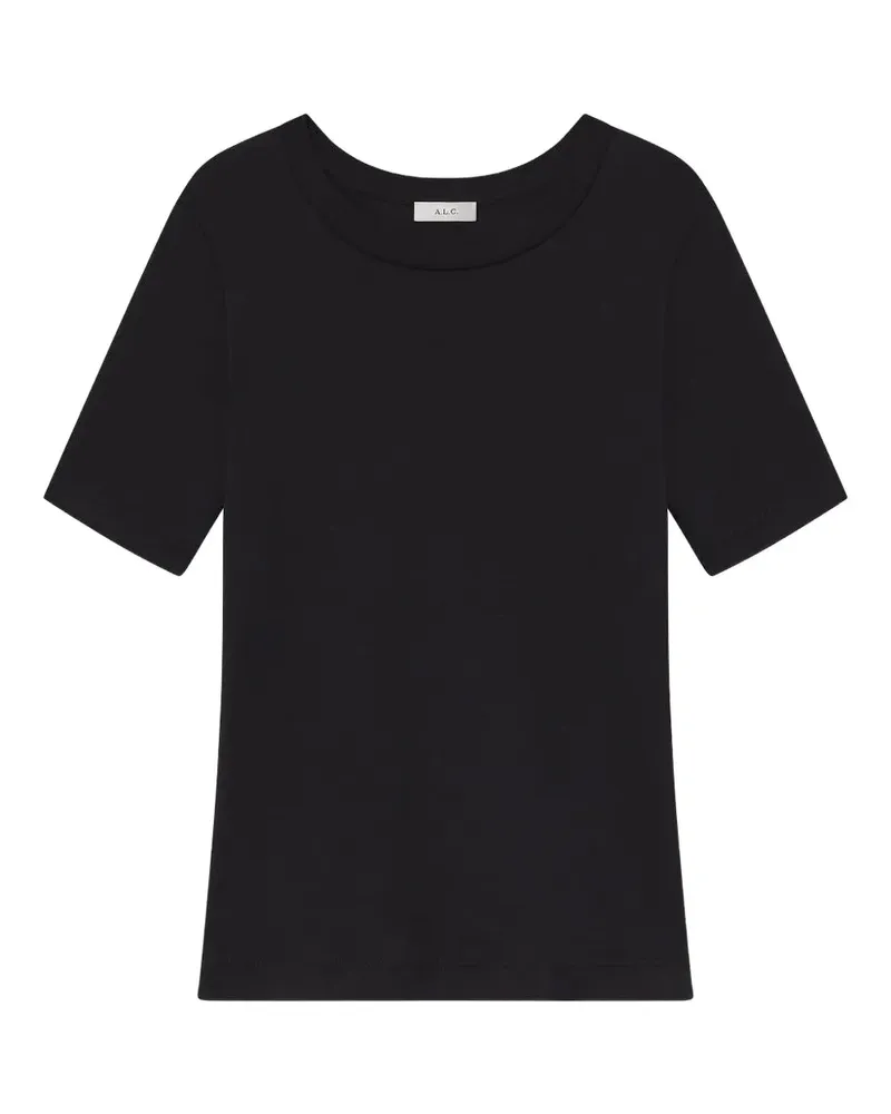 A.L.C. Rory T-Shirt mit rundem Ausschnitt - Schwarz Schwarz