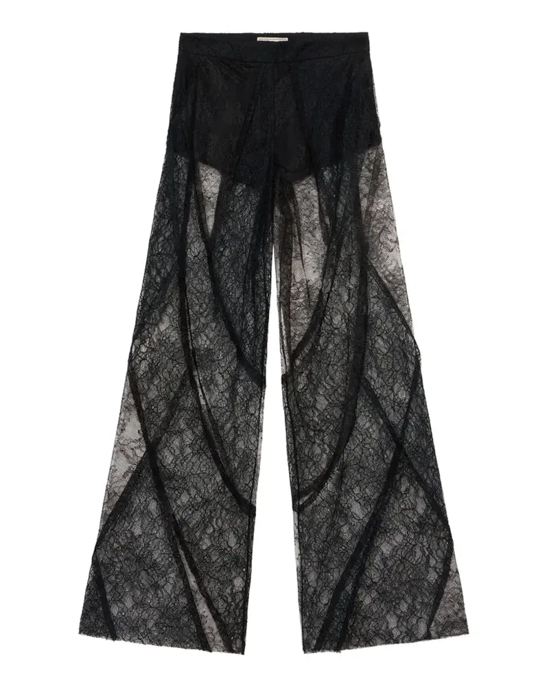 Blumarine patchwork lace trousers - Schwarz Schwarz