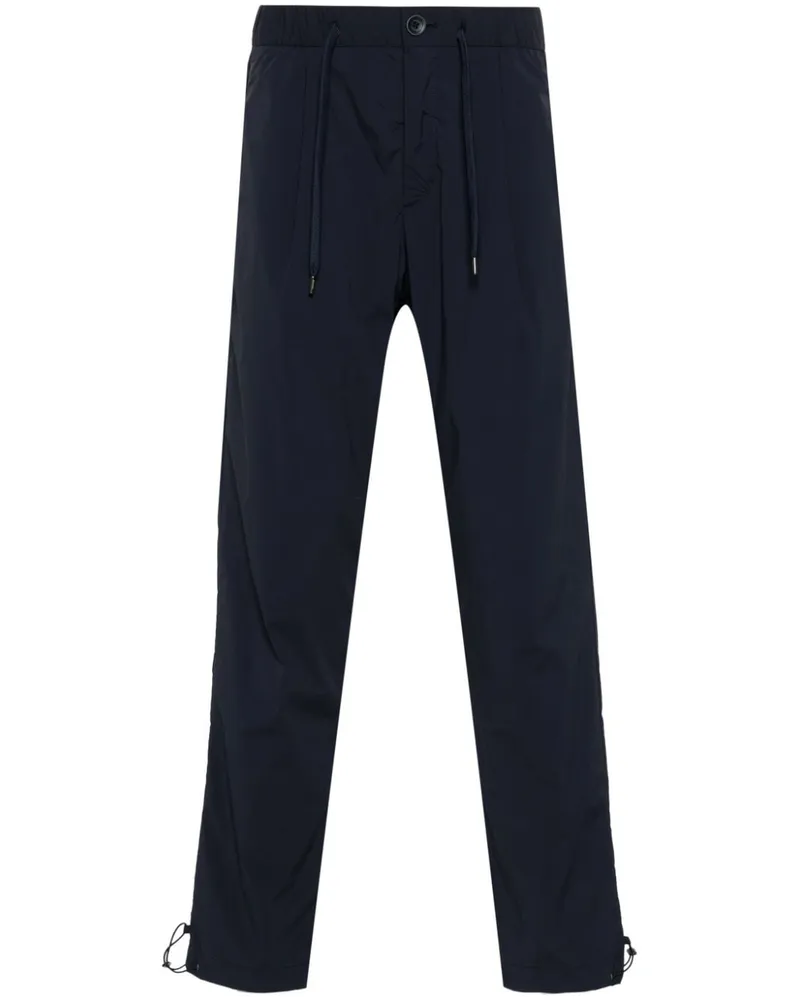Herno Weite Hose mit Kordelzug - Blau Blau