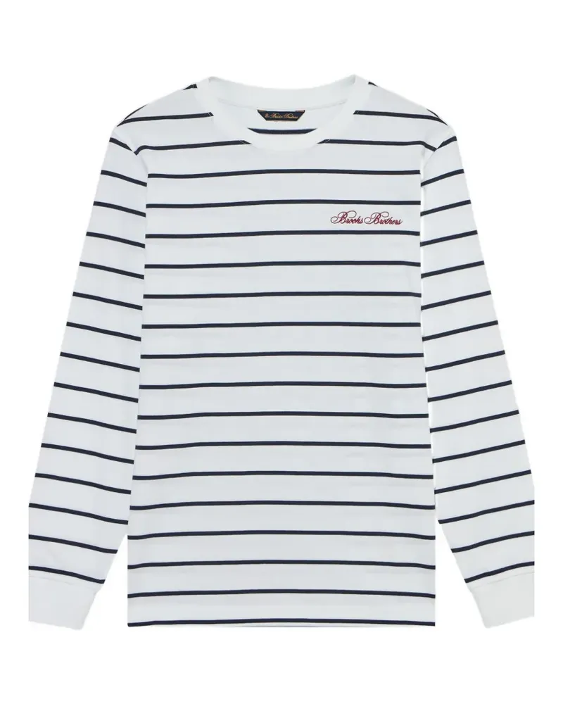 Brooks Brothers Gestreiftes T-Shirt - Blau Blau