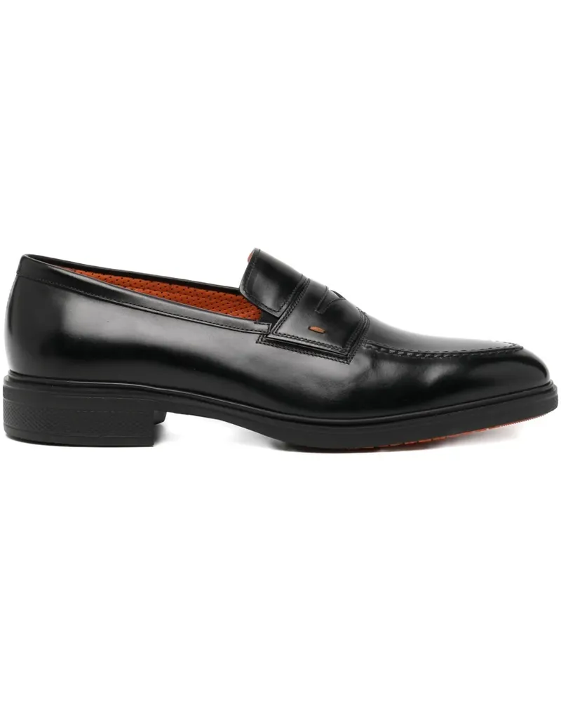 Santoni Easy Loafer - Schwarz Schwarz