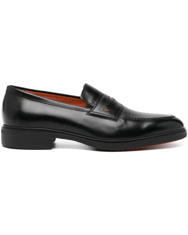 Santoni Easy Loafer - Schwarz Schwarz