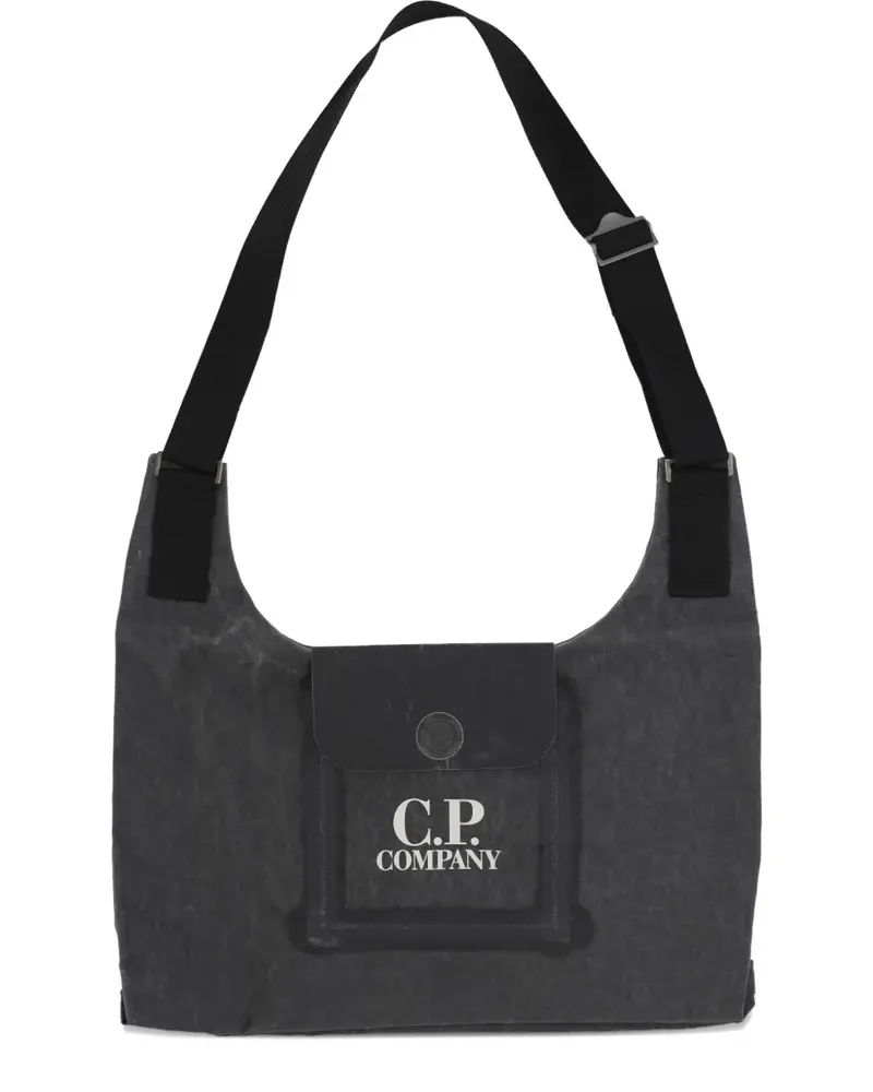 C.P. Company logo-detail shoulder bag - Grau Grau