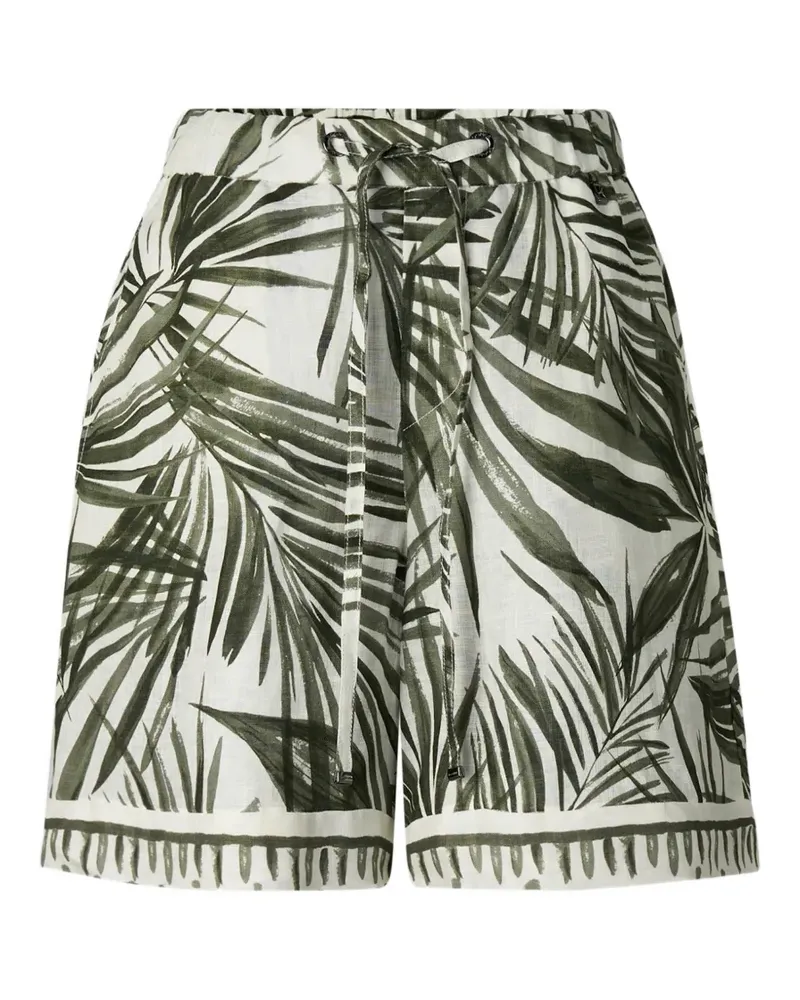 Bogner Carmel Leinenshorts mit Palmen-Print - Grün Grün