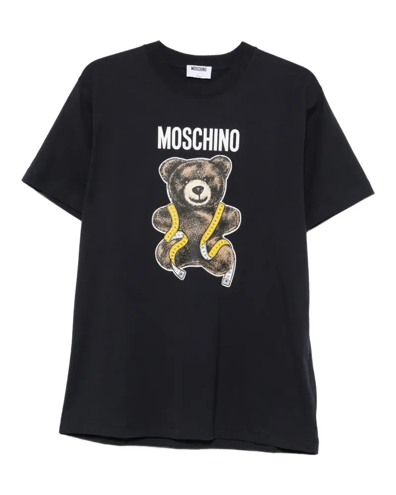 Moschino T-Shirt mit Teddy - Blau Blau