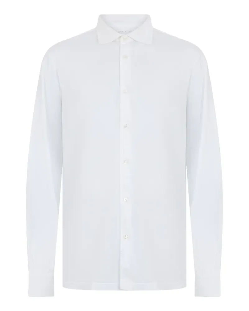 Fedeli long-sleeve cotton shirt - Weiß Weiß