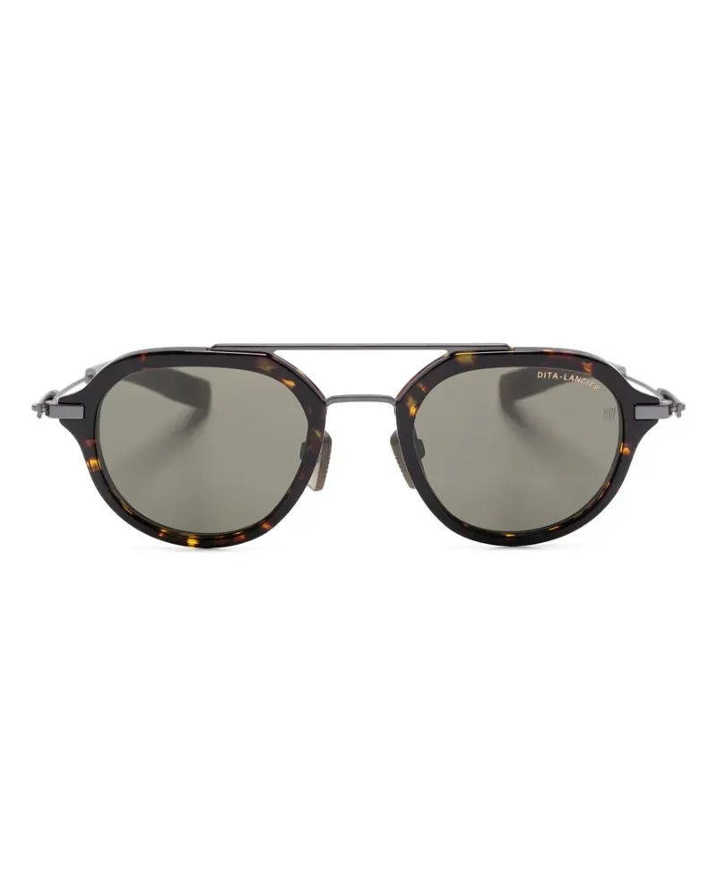 DITA Sonnenbrille mit rundem Gestell - Braun Braun