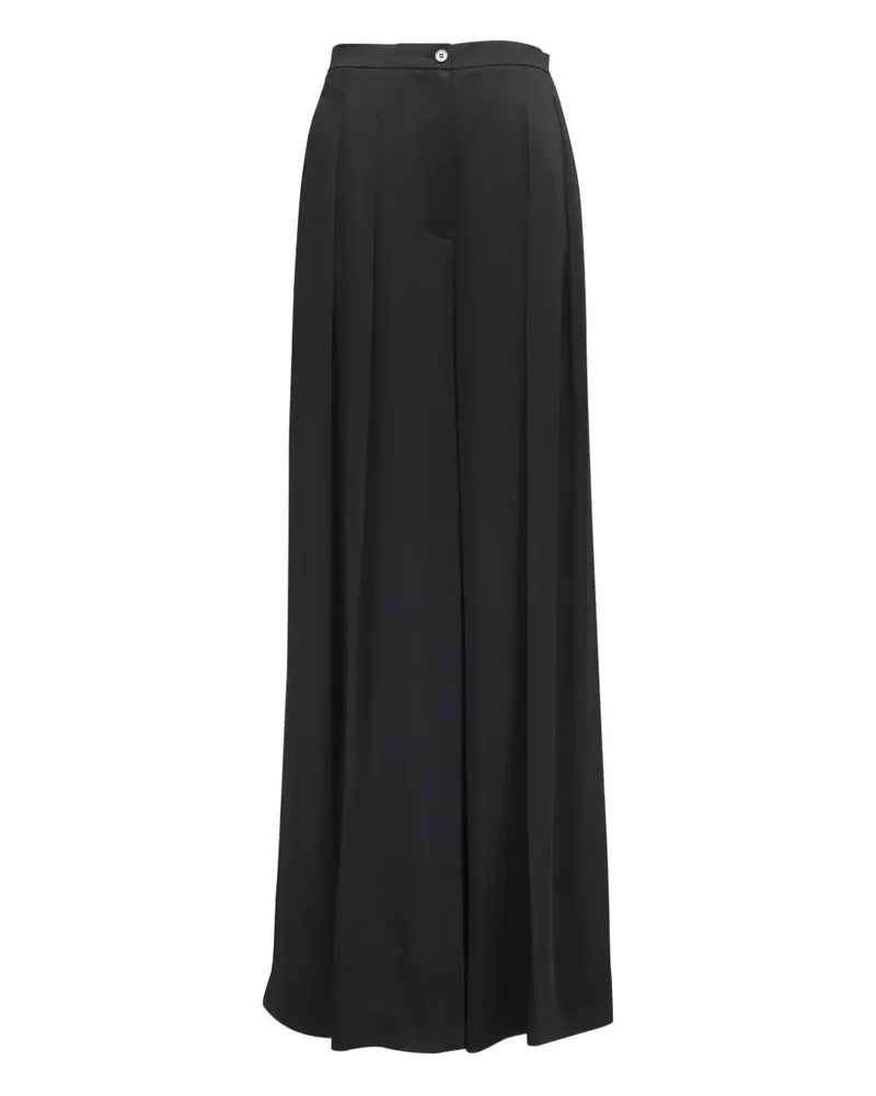 Michael Kors pleated palazzo pants - Schwarz Schwarz