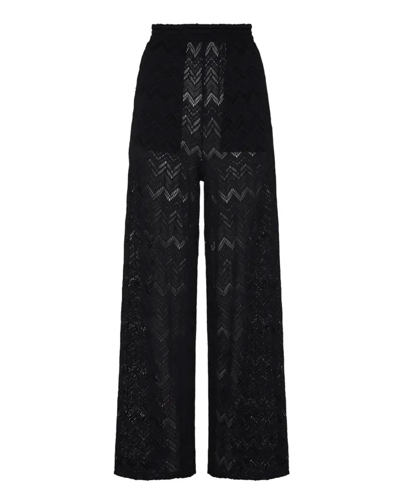 Vilebrequin wide-leg trousers - Schwarz Schwarz
