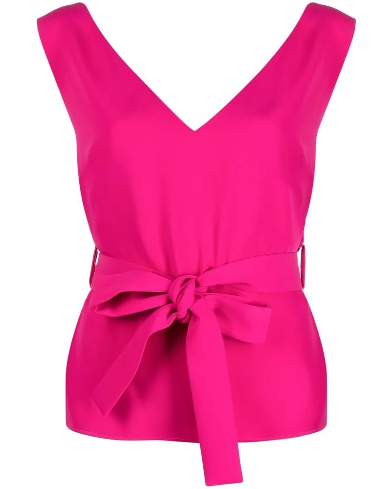 P.A.R.O.S.H. Top mit Bindegürtel - Rosa Rosa