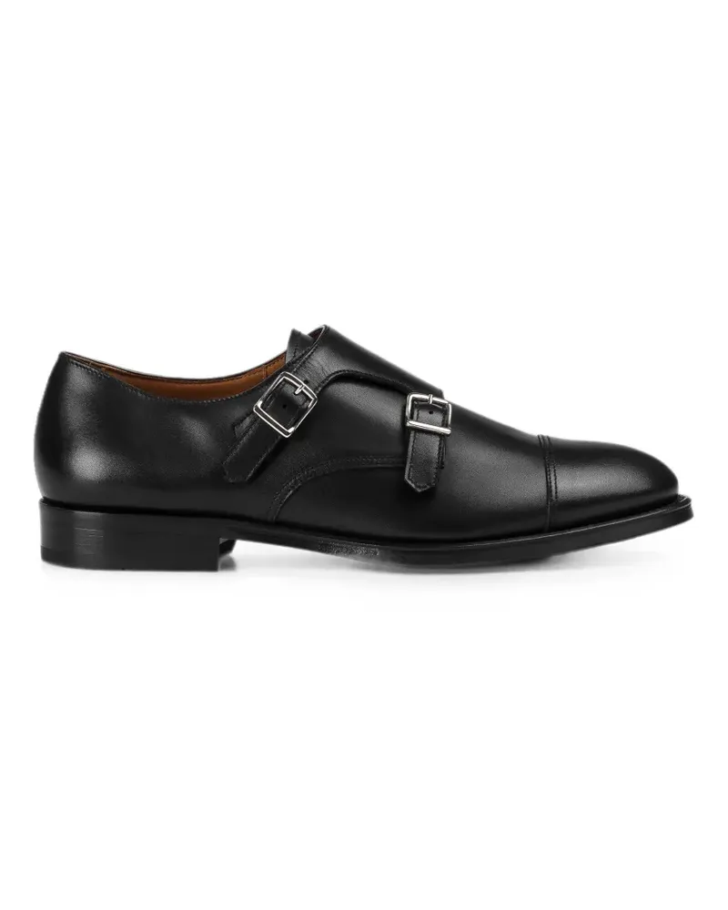 Doucal´s double-buckle monk shoes - Schwarz Schwarz