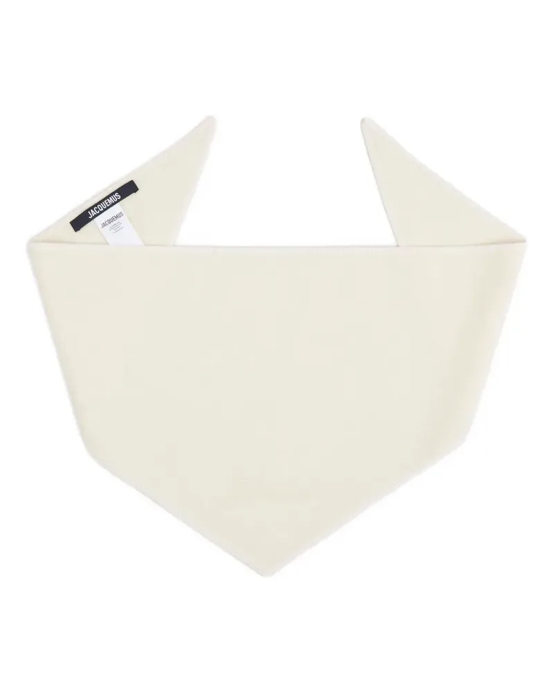 Jacquemus triangular shape scarf - Nude Nude