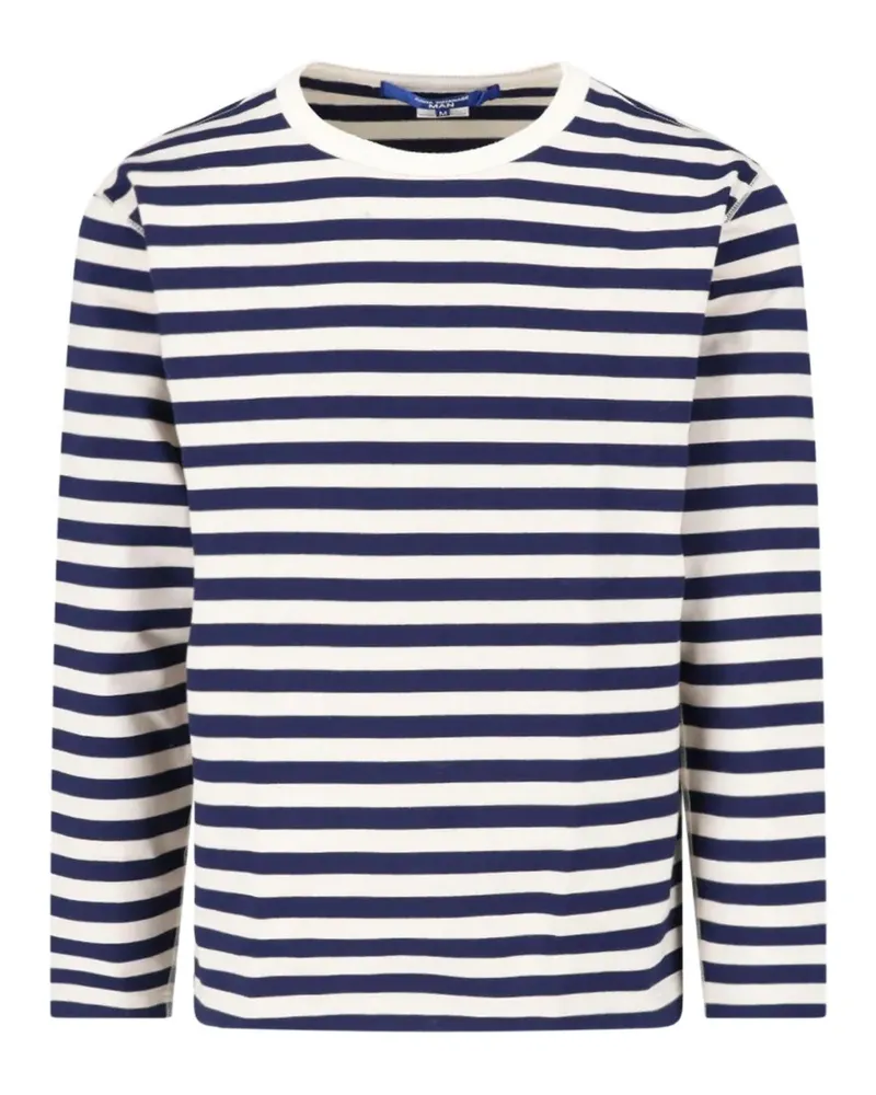 Junya Watanabe striped long-sleeve sweater - Blau Blau
