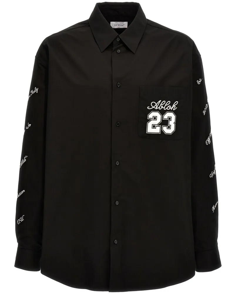 OFF-WHITE 23 Heavycot Hemdjacke - Schwarz Schwarz