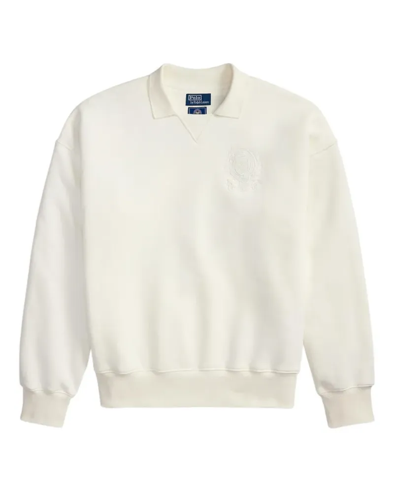 Ralph Lauren Sweatshirt mit Kragen - Weiß Weiß