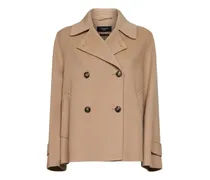 Doppelreihiger Anzug mit eingefasster Tasche - Nude