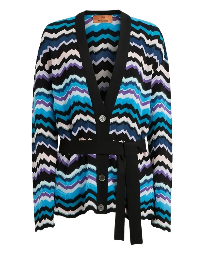 Missoni Cardigan mit Zickzackmuster - Blau Blau
