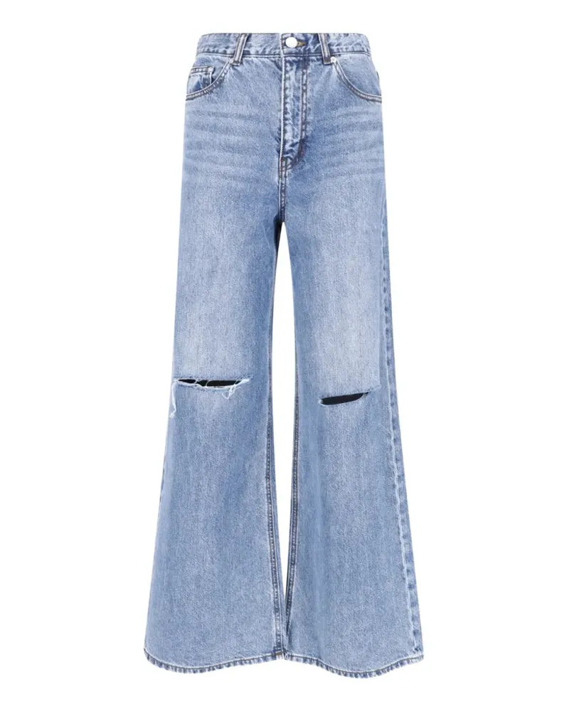 Dunst distressed-details flared denim jeans - Blau Blau