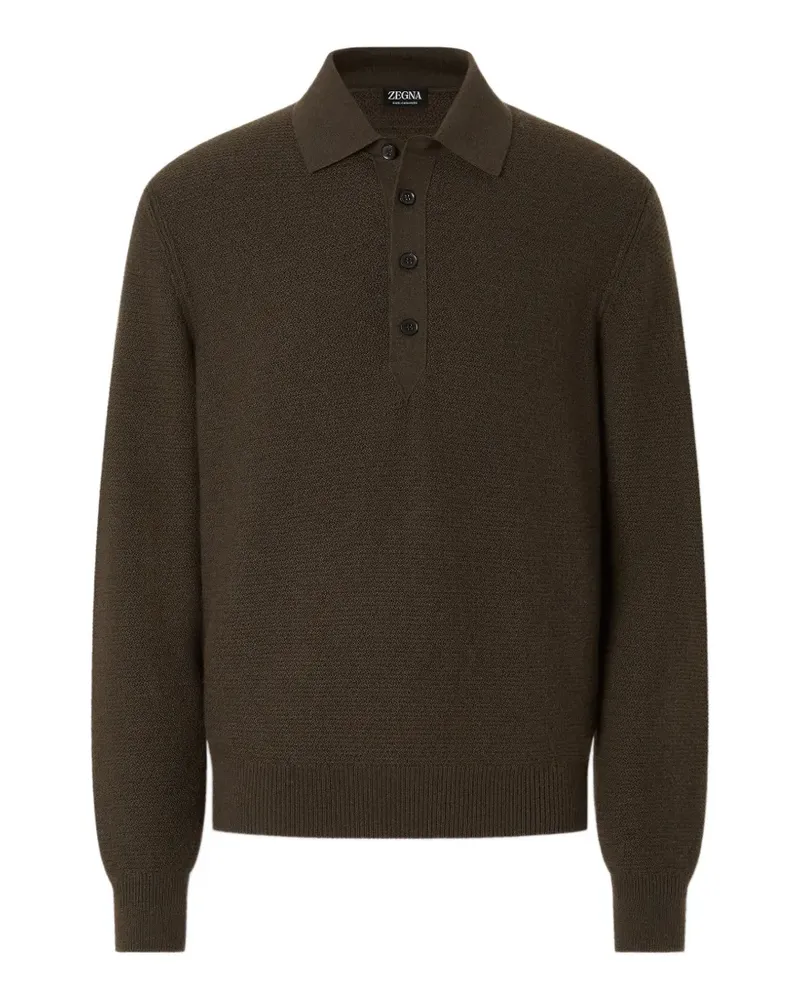Ermenegildo Zegna Oasi Poloshirt aus Kaschmir - Grün Grün