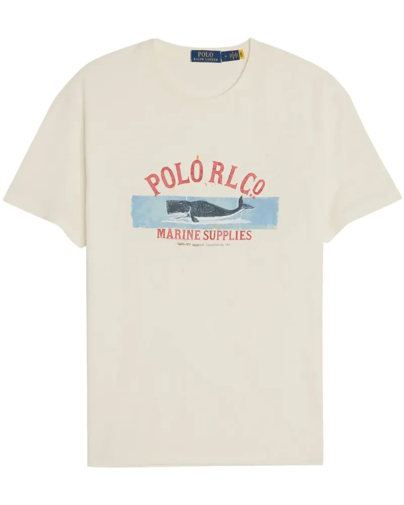 Ralph Lauren T-Shirt mit grafischem Print - Nude Nude