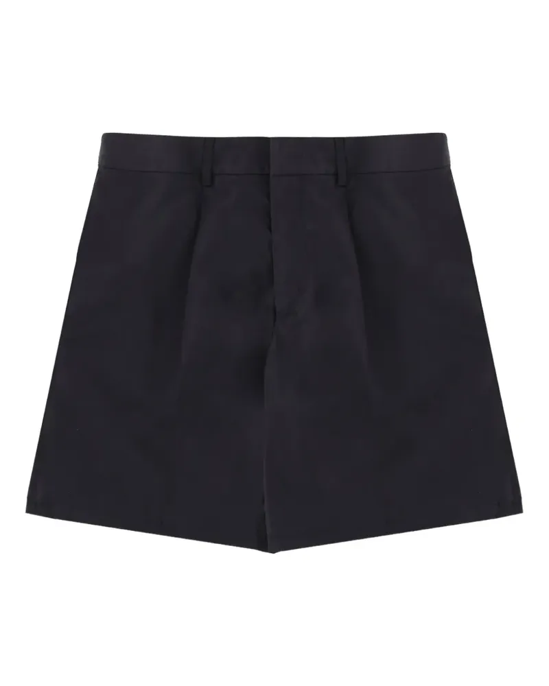 Emporio Armani belt-loops pleated shorts - Blau Blau