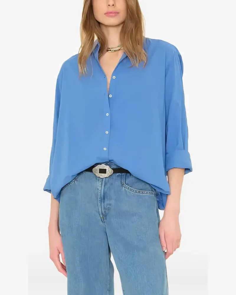 Xírena Langärmeliges Hemd - Blau Blau