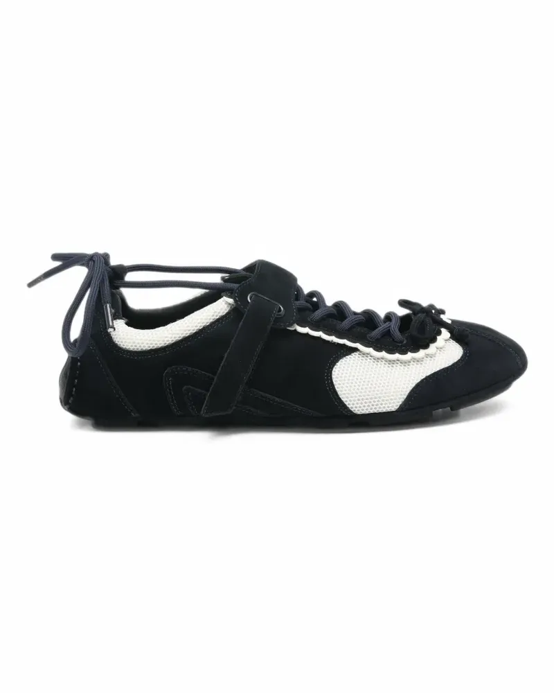 SHUSHU/TONG Sneakers mit Wellensaum - Blau Blau