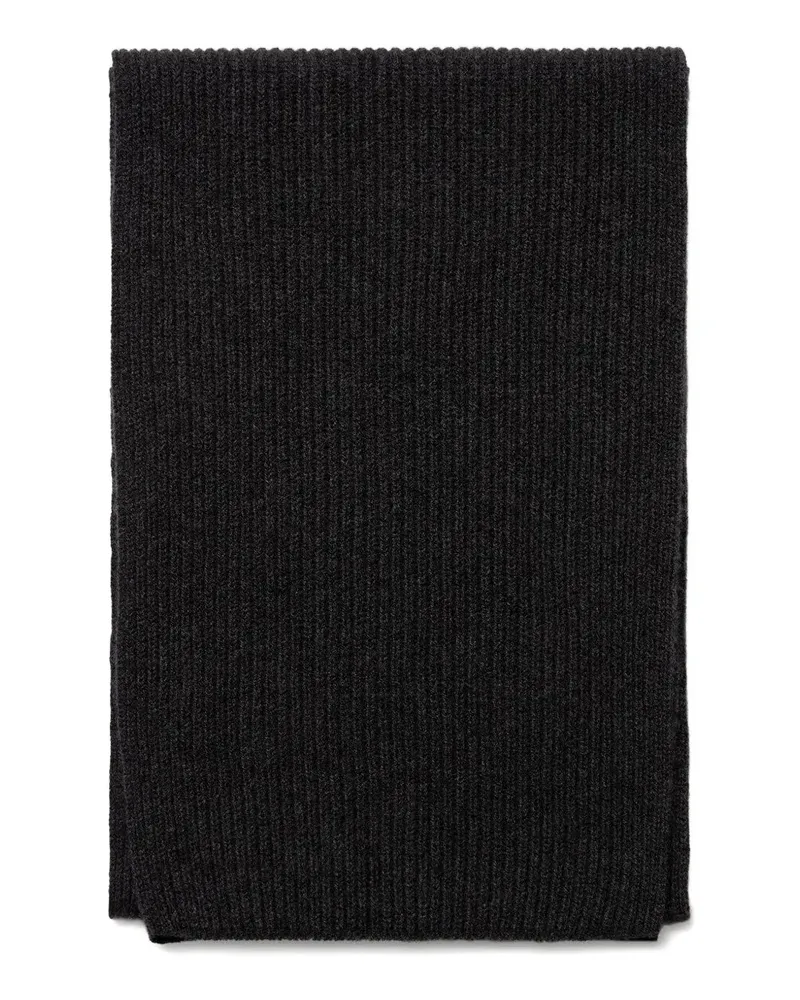 Sunspel ribbed-knit scarf - Grau Grau