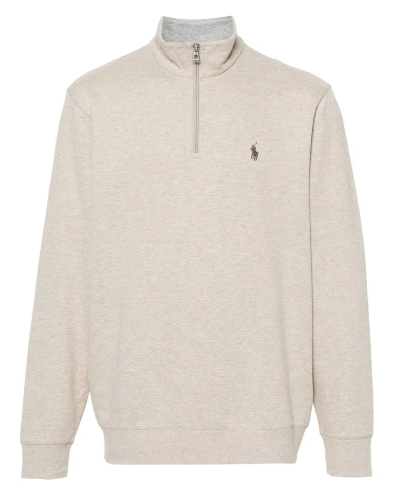 Ralph Lauren Meliertes Sweatshirt mit Polo Pony - Nude Nude