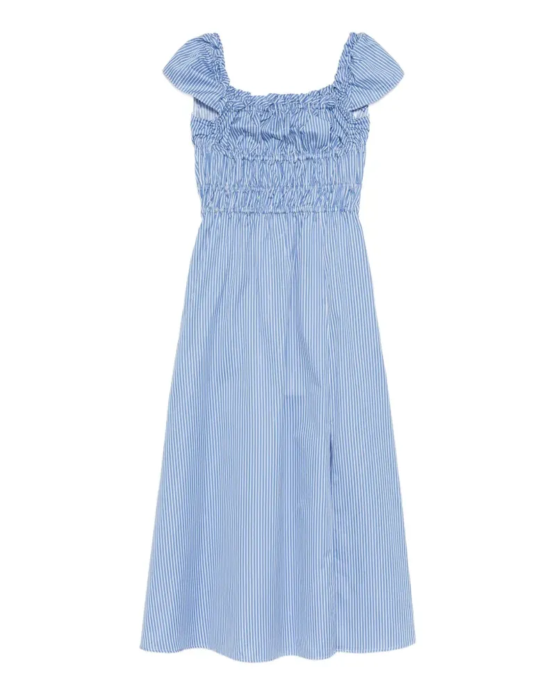 Altuzarra striped smocked dress - Blau Blau