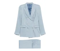 Doppelreihiger Anzug - Blau