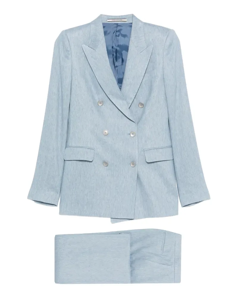 Tagliatore Doppelreihiger Anzug - Blau Blau