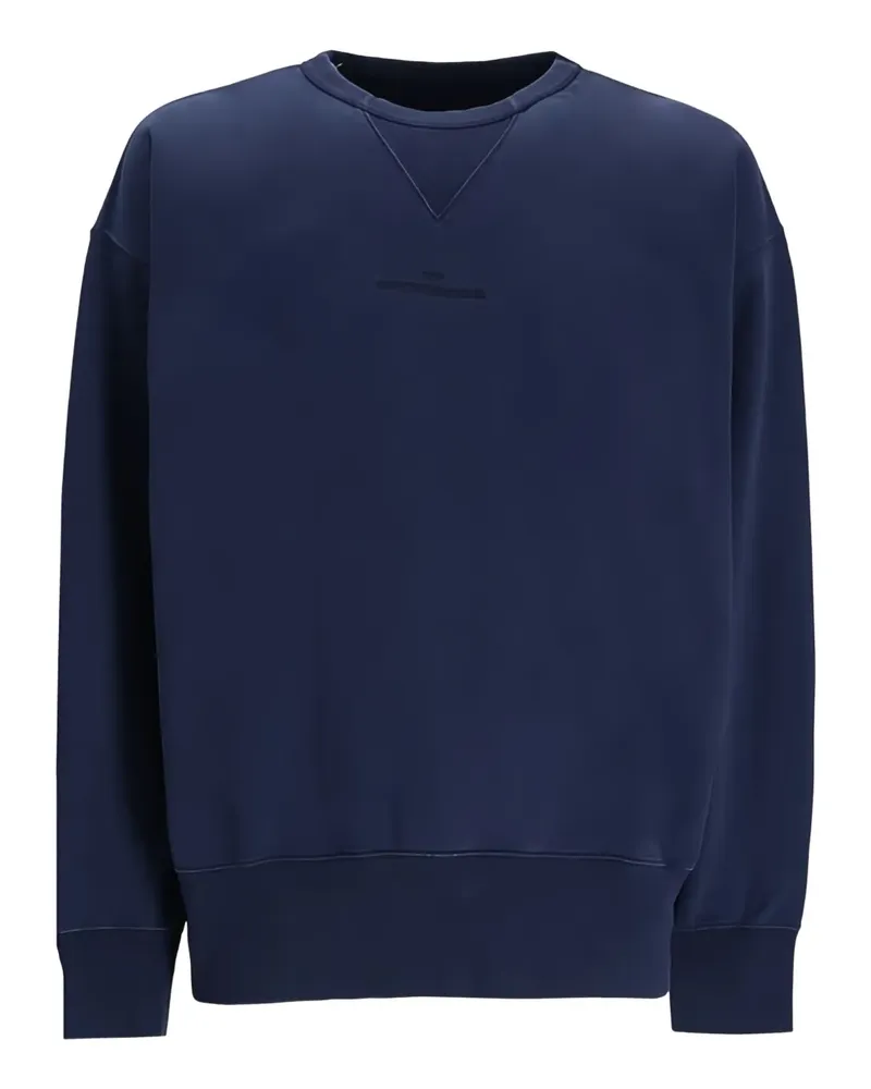 Maison Margiela Sweatshirt mit Logo - Blau Blau