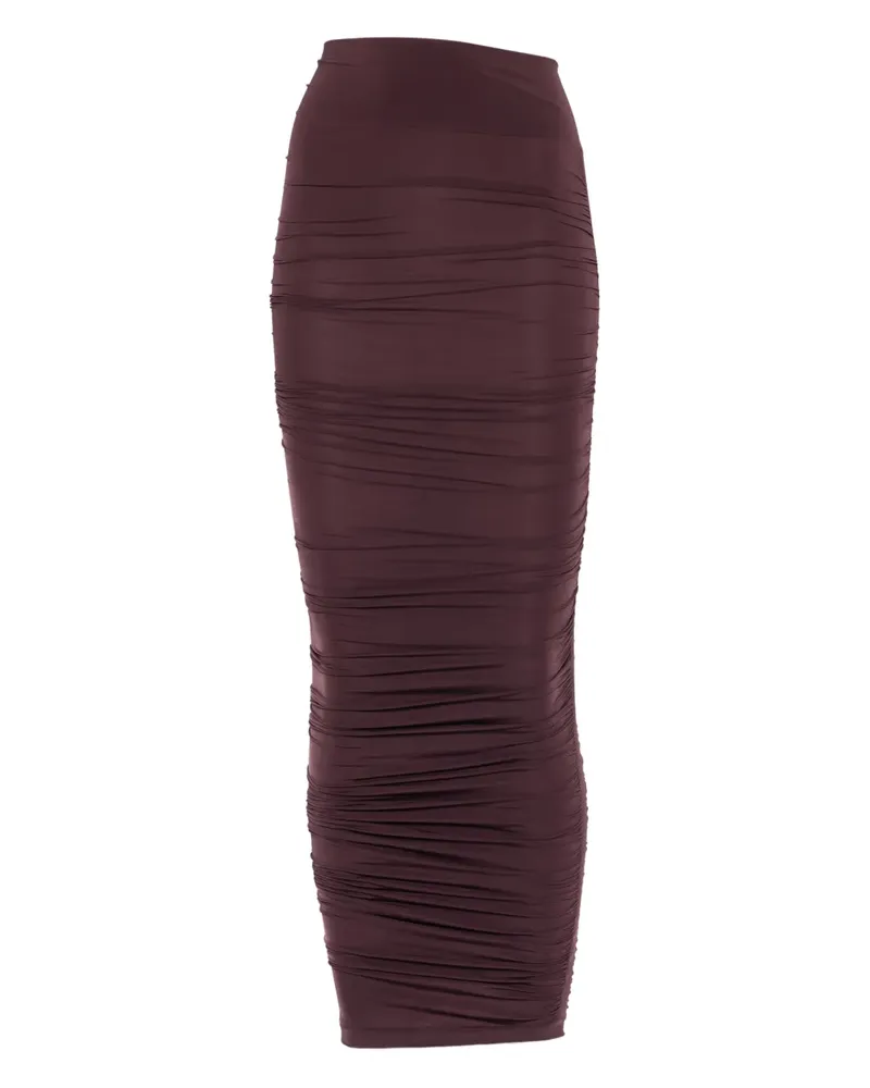 Wolford ruched midi skirt - Violett Violett