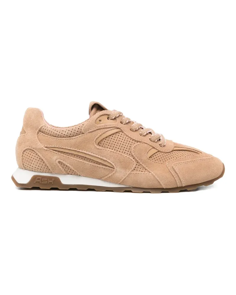 ash perforated suede sneakers - Nude Nude