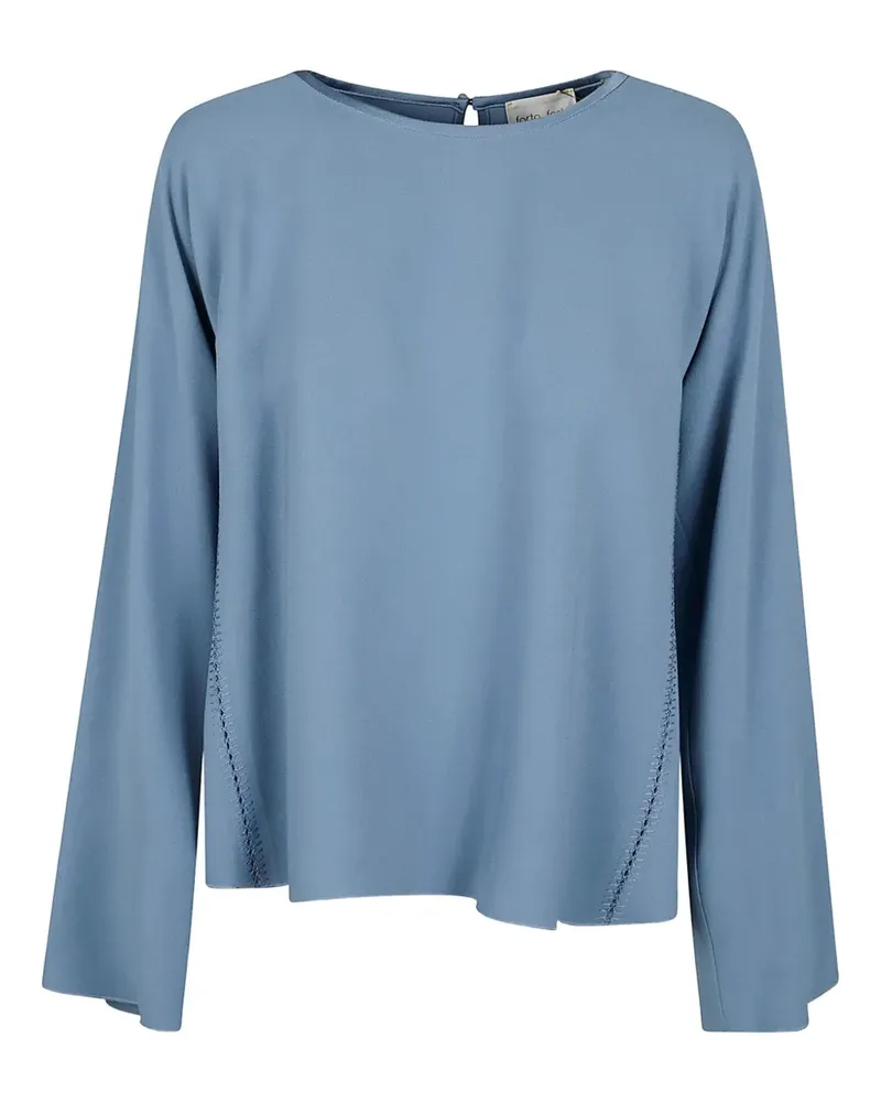 forte_forte Klassische Bluse - Blau Blau