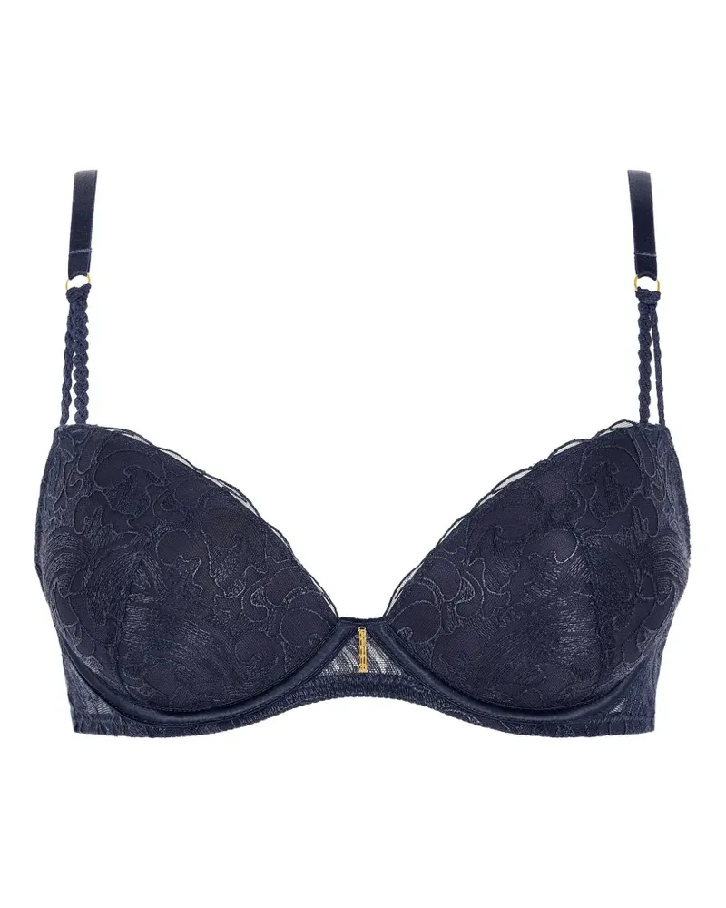 Aubade Satin Memories BH mit Stickerei - Blau Blau