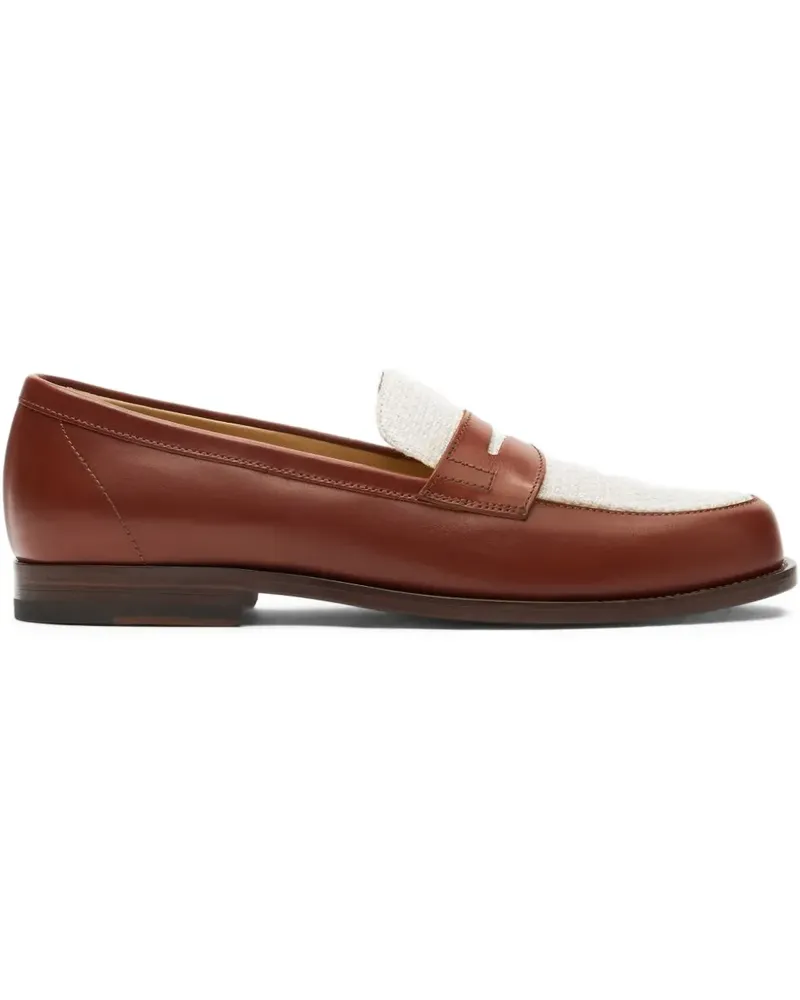 Scarosso Havana Loafer in Colour-Block-Optik - Braun Braun