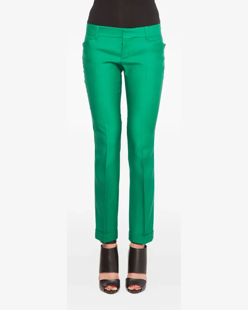 Dsquared2 Hose mit verdecktem Verschluss - Grün Grün