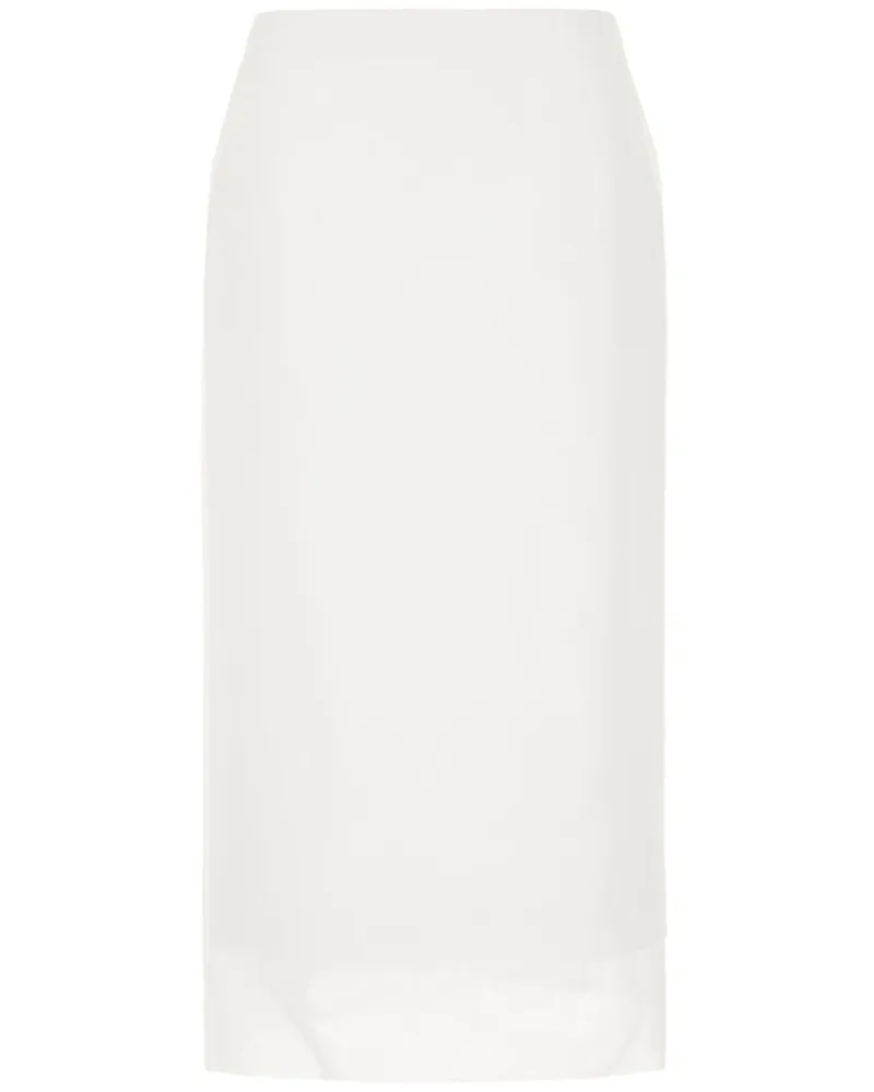 SPORTMAX Hoch sitzender Bleistiftrock - Weiß Weiß